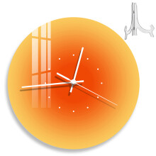 2Stk Moderne Wanduhr Orange Für Zuhause Und Büro