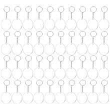 600Sets Acryl Schlüsselanhänger Blanks DIY Mehrfarbig Haltbar