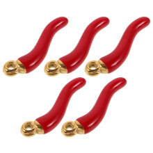 25Stk Kleine Pfeffer Charms Rot Für Armband Und Ohrringe