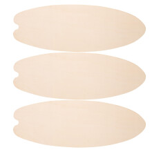 12Stk Beige Holz Surfboard Wanddekoration DIY Zum Bemalen Und Hängen