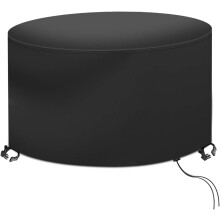 Fire Pit Cover, UV-Resistant & Waterproof Protection for Outdoor Fire Pits up to Ø128x71cm, Sturdy Design and Easy Cleaning