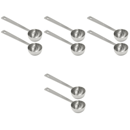 8Stk Präzise Messlöffel Tee Backen Silber 2