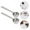 8Stk Präzise Messlöffel Tee Backen Silber 9