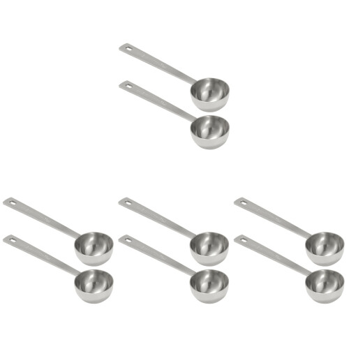 8Stk Präzise Messlöffel Tee Backen Silber 1