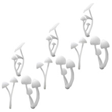 18Stk Weiße Kunststoff Mini Figuren Gartenaccessoires