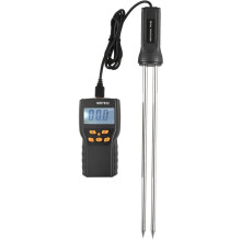 Digital Meter for Accurate Moisture Measurement, Large Screen Water Content Analyzer with Non-Slip Handle for Wheat, Rice, Corn