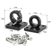 Simulations-Anhängerzugverschluss für RC-Autos Schwarzmetall 1/10 Crawler