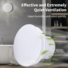 Quiet Ventilation Exhaust Fan For Wall And Ceiling Installation, Wide Application Mini Lightweight 100Mm Exhaust Fan With Modern Design And Reliable
