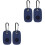 4Stk Silikon Case Schutzcover Blau Robust Einfach 3