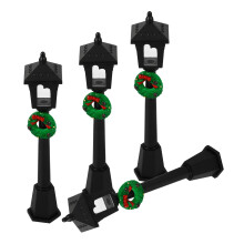 8Stk Straßenlampen Deko Aus PP Kunststoff Für Puppenhaus