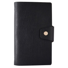 Kleines Notizbuch Aus Kunstleder, Schwarz, Pocket Schreibheft