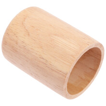 4Stk Tischlampenfuß Holz Rund Basis Khaki Mit Vorbohrung