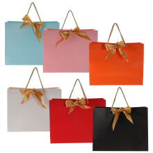 12Stk Farbige Geschenktaschen Aus Papier Für Party, Geschenkverpackung