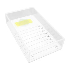 2Stk Wimpern Aufbewahrungsbox Weiß Acryl Lash Extensions Organizer
