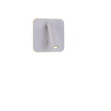 Elegante aluminium wandlamp, hoge lichtopbrengst, 8W LED-leeslamp, 350 draaibaar, geschikt voor slaapkamer, nachtkastje, woonkamer en studeerkamer.