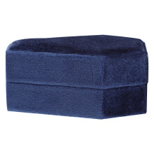 2Stk Edle Schmuckbox Sargform Dunkelblau Velours Schmuck Organizer