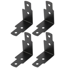 8Stk Stabile Eckwinkel Eisen, Schwarz, Für Und Holztruhen