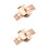 2Stk -Gürtelverschluss Roségold Für Gürtel 5