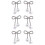3Paare Ohrstecker Schleife Metall Mit Perlen 9