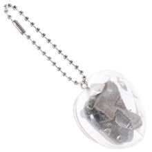 4Stk Dekorativer Mini Music Box Anhänger Schlüsselanhänger Transparent
