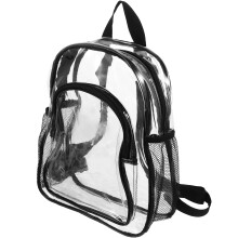 2Stk Transparente Kleine Rucksäcke PVC Für Schule Stadion