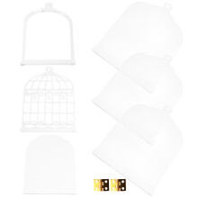 4Stk Sandkunst Kunststoff Mehrfarbig DIY Tischdeko