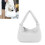 2Stk Große Weiße Handtasche Langlebig Praktisch 9