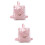 2Stk Candy Color Rucksack Transparent Sommer 7