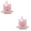 2Stk Candy Color Rucksack Transparent Sommer 6