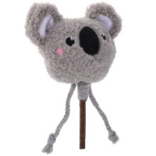2Stk Silvervine Katzen-Kau-Sticks Mit Plüschkopf, Grau, Für Kätzchen