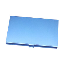 3Stk Eleganter Business Organizer Blau Metall Visitenkarten Halter