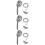 3Sets Gefilterte Mit 10 Duschkopf ABS 10