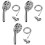 3Sets Gefilterte Mit 10 Duschkopf ABS 5