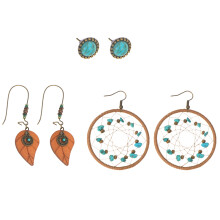 9Paare Damen Bohemia Quasten Ohrschmuck Fashion Dangler