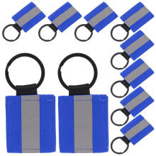 50Stk Reflektierende Rucksackanhänger Aluminium & Nylon