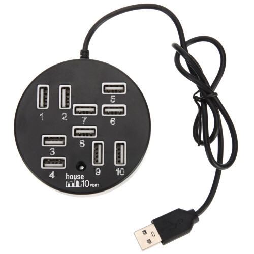 2Stk Schwarzer USB Hub Für Laptop Erweiterung USB Multiport