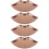 4Stk Desktop Schmucktablett Roségold Organisationsschale 10