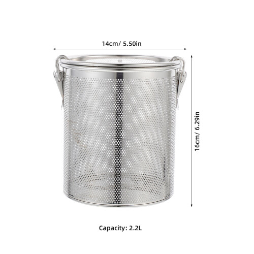 2Stk Hausgebrauch Filterkorb Gewürzfilter Silber 1