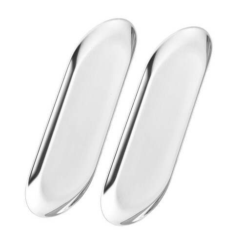 4Stk Silber Tablett Für Servieren Kuchen Und 1