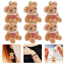 50Stk Resin DIY Bär Anhänger Charm Für Halskette Ohrringe Armband Bunt