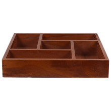 5Stk Holz Schubladen Organizer Mit Fächern Für Make-Up Und Schmuck