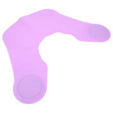 2Stk Multifunktionaler Silikon Haarschneidekragen Violet Für Friseure