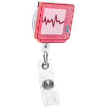 3Stk Multifunktionaler Rosa Nurse Badge Clip Aus Acryl Mit Rückclip