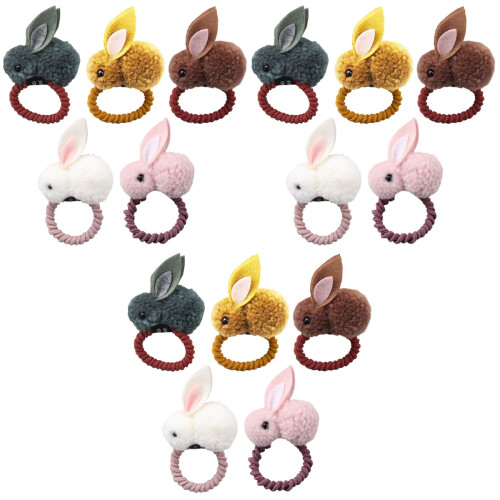 3Stk Elastische Haargummis Ponytail Halter Accessoires Für Kids 2