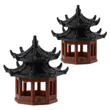 8Stk Kunststoff Mini Figuren Für Gartendeko Und Aquarien Bunt