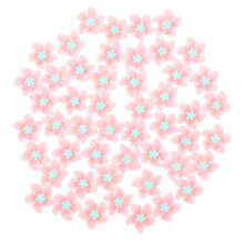 100Stk DIY Resin Flower Pink Blüten Schmuck Zubehör Für Basteln
