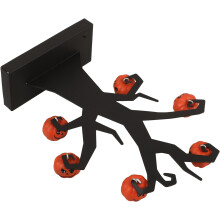 2Stk Schwarzes Halloween Eisernes Tischornament Für Partydeko