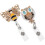 8Stk Rollbare Namensschildhalter Aus ABS Mit Strassstein 1