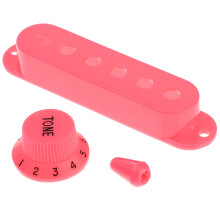 2Stk Dunkelpink Gitarren Pickup Cover Set Kunststoff Für E-Gitarre
