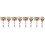 8Stk Rollbare Namensschildhalter Aus ABS Mit Strassstein 6